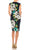 London Times - T3252P Floral Jewel Cocktail Dress Cocktail Dresses