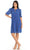 London Times T5705M - Elbow Sleeve Pleated Formal Dress Holiday Dresses
