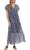 London Times T5789M - Paisley Print Maxi Dress Mother of the Bride Dresses 0 / Navy Cobalt