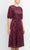 London Times T5927M - Boat Neck Bishop Sleeve Short Dress Cocktail Dresses