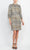 London Times T5954M - Long Sleeve Checkered Short Dress Holiday Dresses