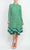 London Times T6031M - Long Sleeve Collared Neck Knee Length Dress Mother Of The Bride Dresses 4 / Green Gold