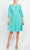 London Times T6067M - Bishop Sleeve Formal Dress Cocktail Dresses 6 / Green