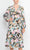 London Times T6080M - Printed Floral Empire Midi Dress Cocktail Dresses