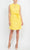 London Times T6219M - Ruffle Eyelet Short Dress Cocktail Dresses 4 / Gold