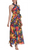 London Times T6226M - Crisscross Halter A-Line Maxi Dress Special Occasion Dress