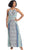 London Times T6275M - Keyhole Print Long Dress Evening Dresses