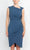 London Times T6314M - Asymmetrical Ruched Sheath Dress Special Occasion Dress