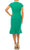 London Times T6702M - V-Neck Ruffle Drape Formal Dress Special Occasion Dress
