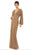 Mac Duggal - 10791 Bishop Sleeve Sequin Gown Special Occasion Dress 2 / Bronze