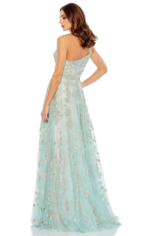 Mac Duggal 11177 - Asymmetrical Bow Accented Evening Dress