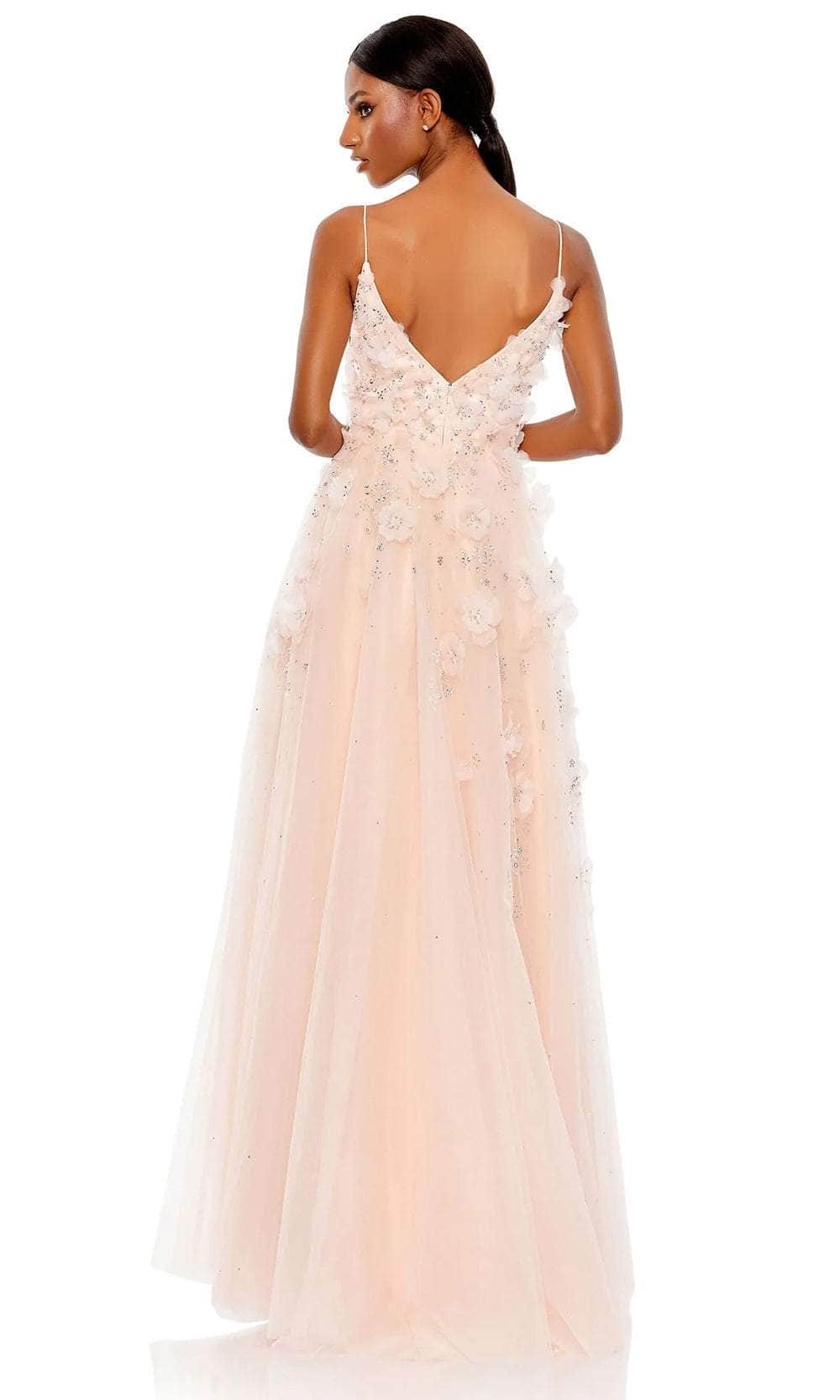 Mac Duggal 11292 - Sleeveless 3D Floral Applique Prom Dress – Couture Candy