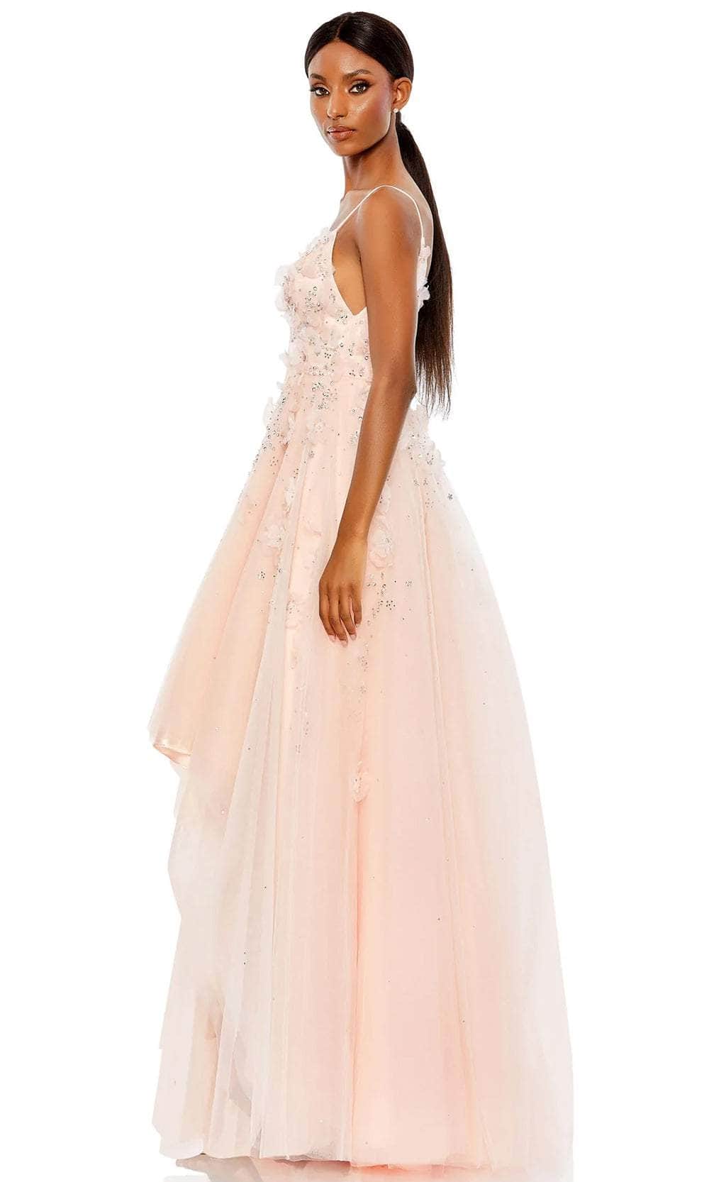 Mac Duggal 11292 - Sleeveless 3D Floral Applique Prom Dress – Couture Candy