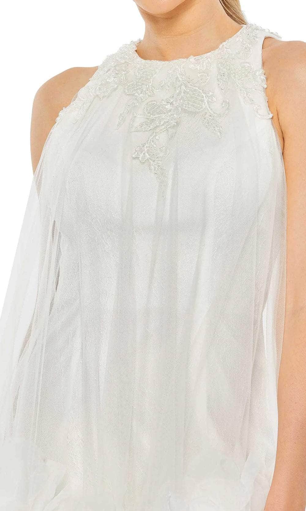 Mac Duggal 11294 - Ruffled Tulle Overlay Cocktail Dress – Couture Candy