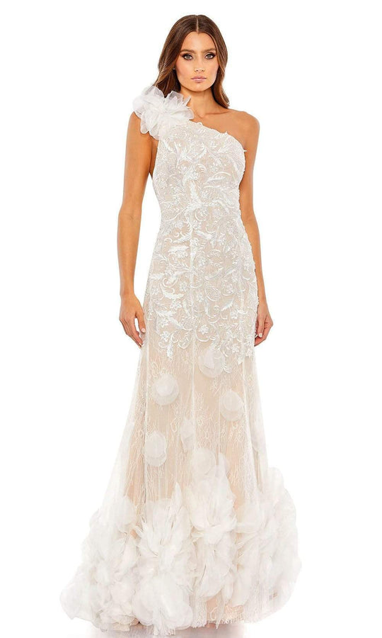 Mac Duggal - 70131 Asymmetric Embroidered Long Gown