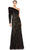 Mac Duggal - 12444 Long Sleeve Sequined Sheath Gown Evening Dresses 0 / Black