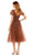 Mac Duggal - 20304 V-Neck Tea Length Dress Cocktail Dresses