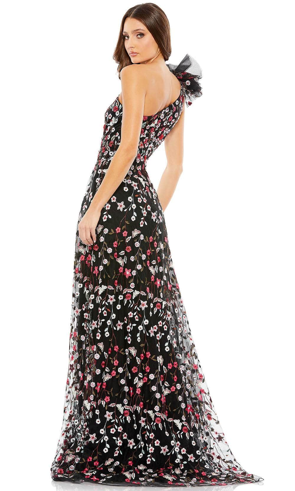 Sky Pink Leaf Printed Stylish Designer Floral Gown Designs – ekmazon.com