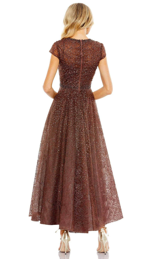 Mac Duggal 20371 - Cap Sleeve Jeweled Cocktail Dress