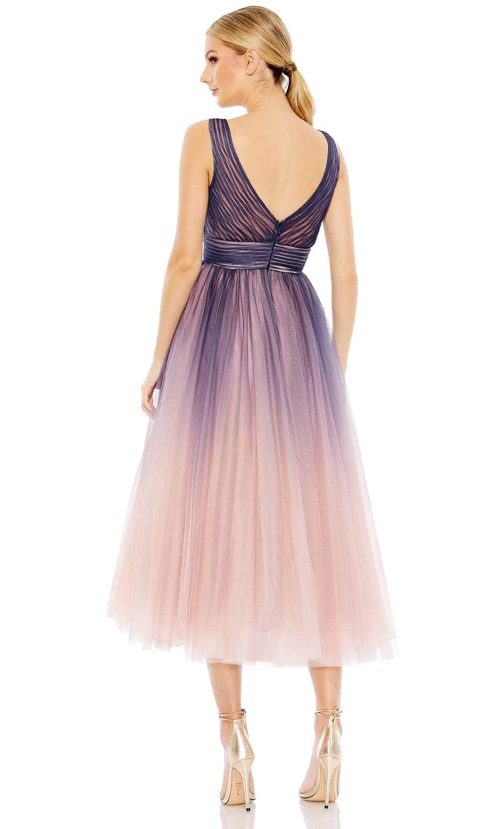 Mac Duggal 20403 - Ombre A-Line Midi Dress – Couture Candy