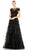 Mac Duggal 20405 - Beaded Lace Evening Dress Special Occasion Dress 2 / Black