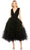 Mac Duggal 20411 - V-Neck Ruffled Prom Dress Holiday Dresses 2 / Black