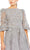 Mac Duggal 20418 - Puff Elbow-Length Sleeves A-line Tea-Length Dress Semi Formal