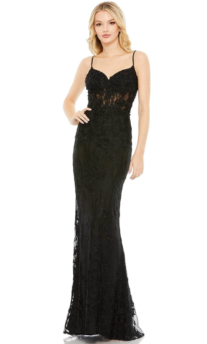 Mac Duggal 20429 - Sleeveless Embellished Prom Dress Prom Dresses 0 / Black