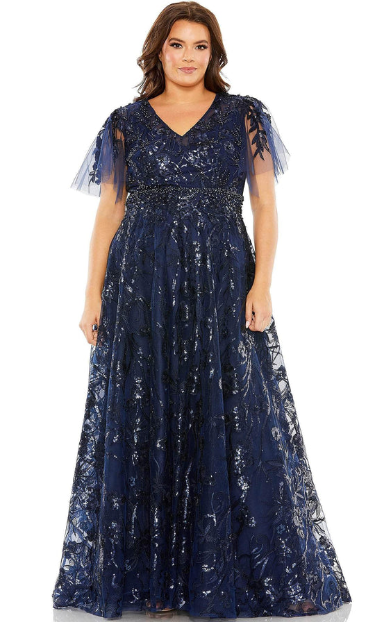 Mac Duggal 20469 - Embellished V-neck Evening Dress