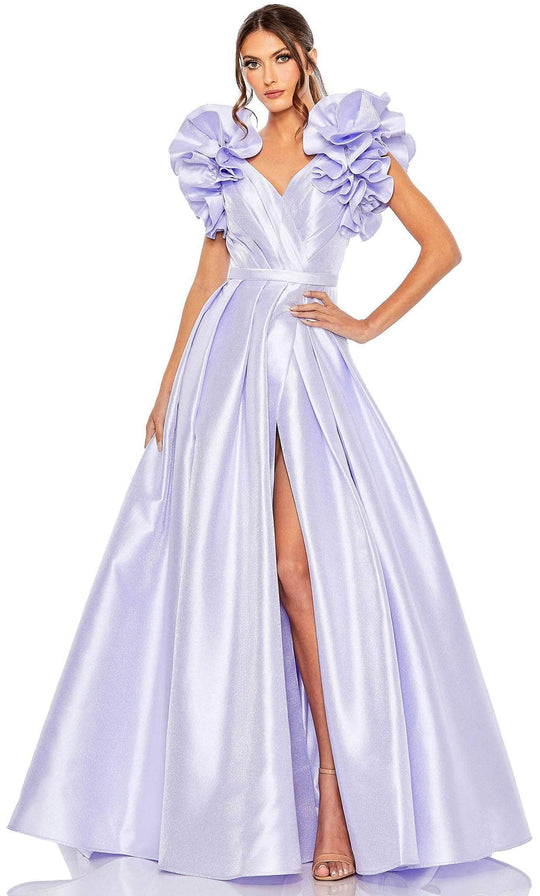 Mac Duggal 20522 - Satin-Crafted Voluminous Long Prom Gown