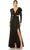 Mac Duggal 27060 - Metallic Cutout Evening Gown Winter Formals and Balls 0 / Black