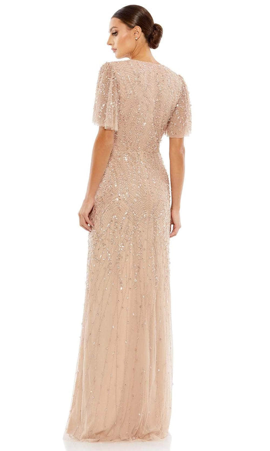 Mac Duggal 35109 - V-Neck Sequined Formal Gown