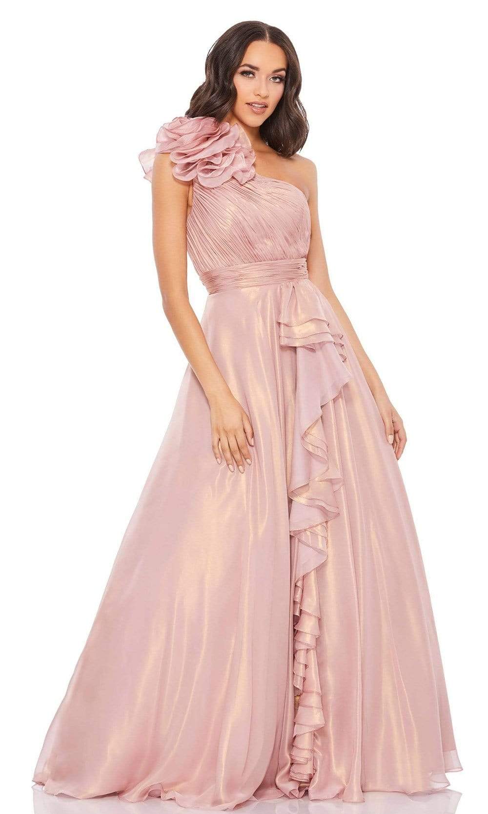 New Designer Party Wear Look Rose Flower Pattern Work Gown & Dupatta –  Prititrendz