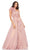 Mac Duggal - 49252 Floral Ornate One Shoulder Gown Prom Dresses 0 / Rose/Gold