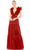 Mac Duggal 49528 - Ruffled Shoulder Evening Dress Prom Dresses 0 / Wine