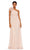 Mac Duggal - 49536 Floral Applique One Shoulder Gown Special Occasion Dress 0 / Porcelain