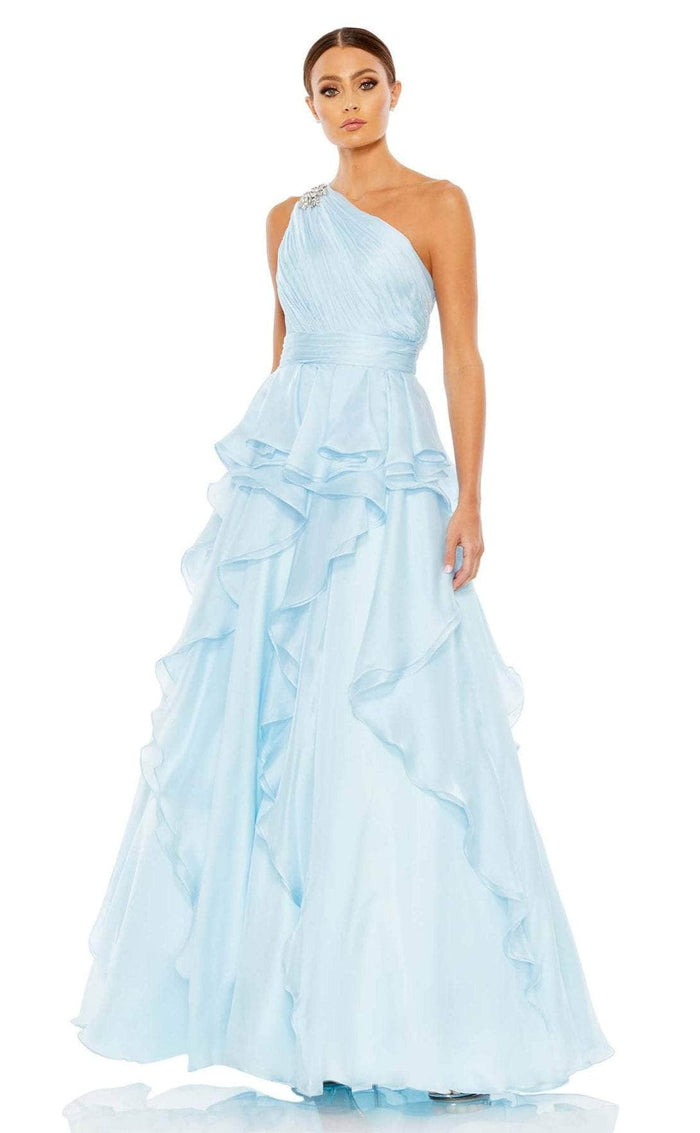 Mac Duggal 49541 - Asymmetrical Ruffled A-Line Prom Dress Couture Candy Mac Duggal 49541 - Asymmetrical Ruffled A-Line Prom Dress Couture Candy
