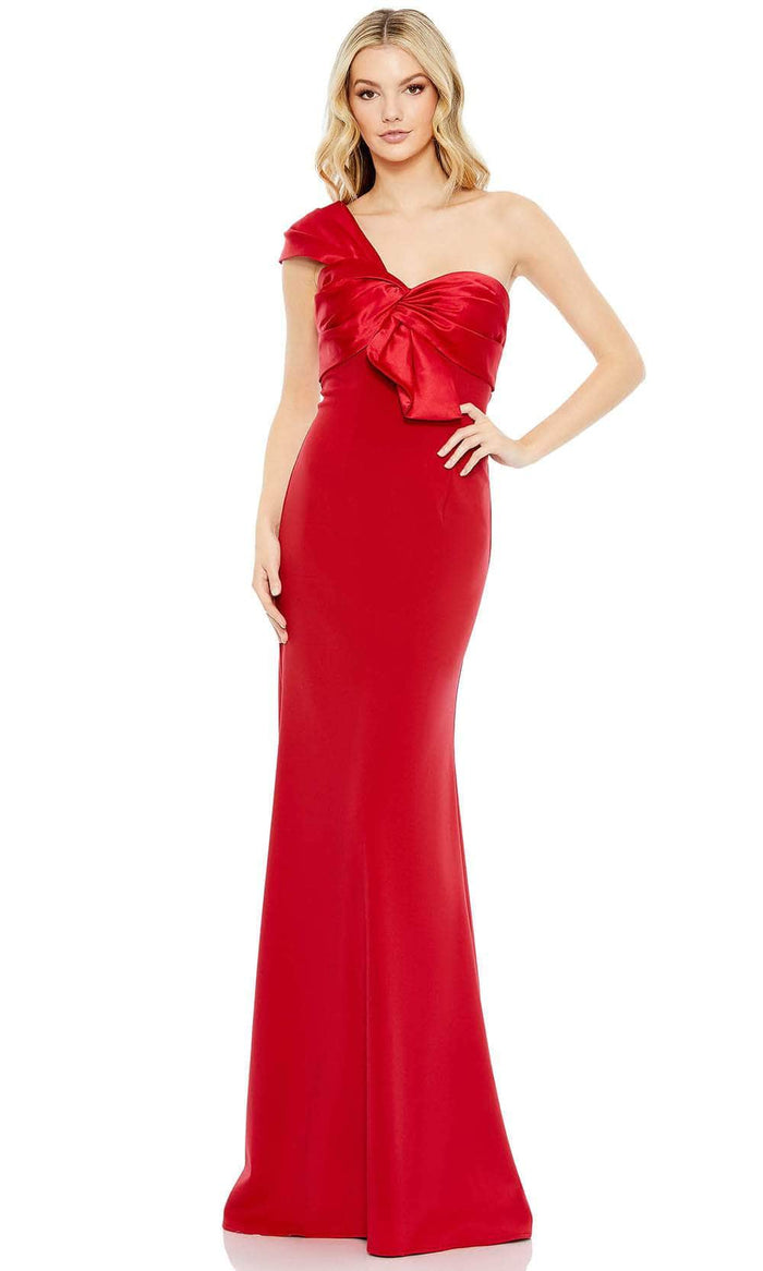 Mac Duggal 49547 - One Shoulder Prom Dress Special Occasion Dress 0 / Red