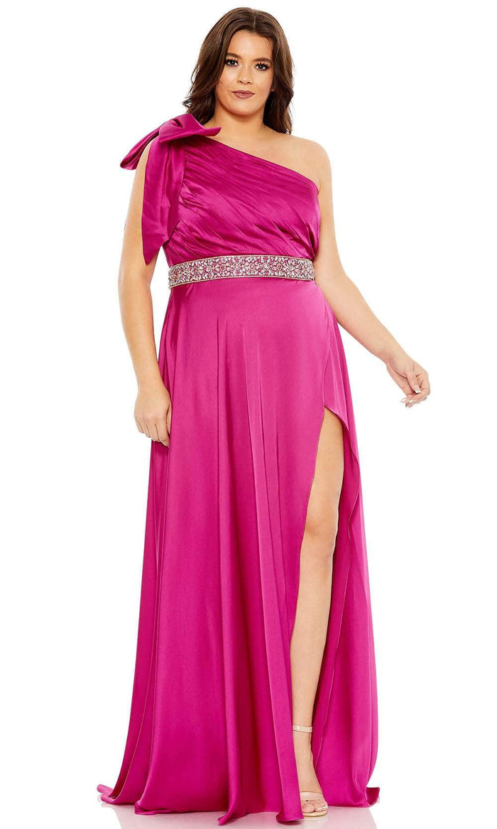 Mac Duggal 49576 - Asymmetrical Pleated Evening Gown Special Occasion Dress