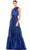 Mac Duggal 50658 - Halter Tiered Satin Evening Gown Evening Dresses