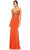 Mac Duggal 50709 - Sweetheart Mesh Evening Gown Special Occasion Dress 0 / Orange