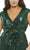 Mac Duggal 5352 - Cap Sleeve Sequined Slit Gown Evening Dresses