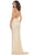 Mac Duggal - 5374 Embellished V Neck Sheath Dress Evening Dresses