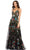 Mac Duggal - 5400 Floral Ornate A-Line Dress Evening Dresses 0 / Black Multi