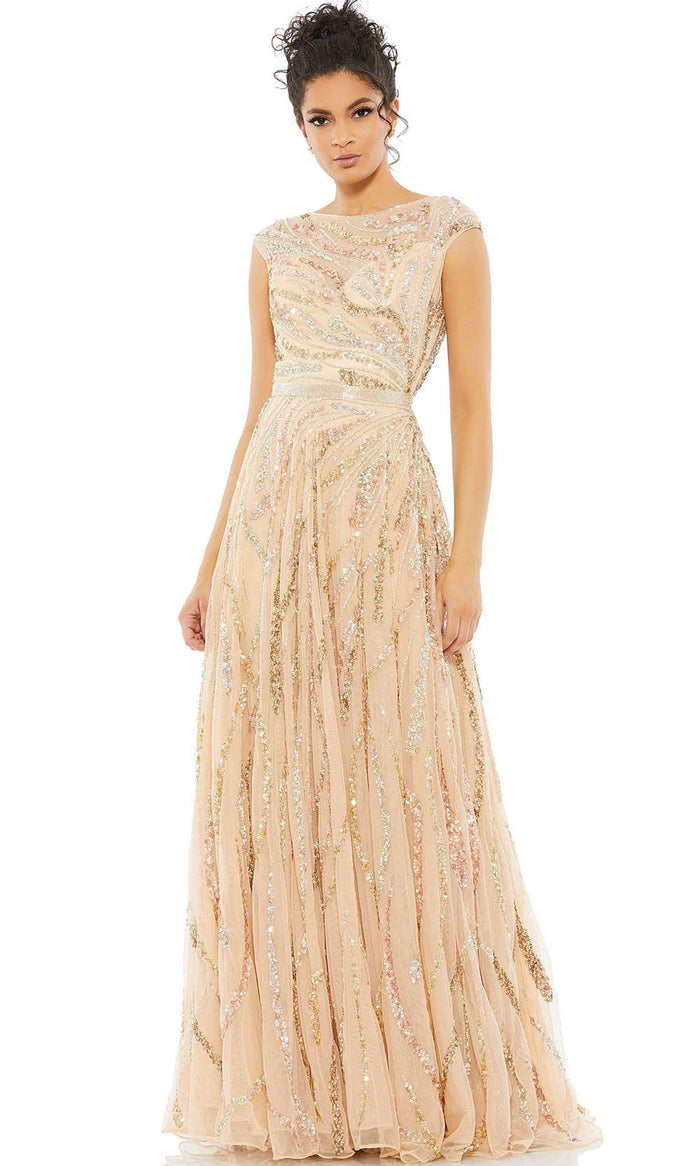  Couture Candy Special Occasion Dress 2 / Beige / Multi