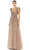 Mac Duggal 5502 - Flutter Sleeve Sequin Evening Gown Evening Dresses 2 / Copper
