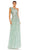 Mac Duggal - 5565 Lace Up Style Sequin Gown Special Occasion Dress 0 / Pistachio