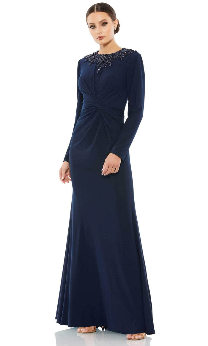 Mac Duggal 55713 - Long Sleeve Beaded High Neck Evening Dress Evening Dresses