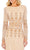 Mac Duggal 5576 - Long Sleeve Embellished Knee-Length Dress Cocktail Dresses