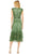 Mac Duggal 5585 - V-Neck Ruffled Cap Sleeve Knee-length Dress Holiday Dresses